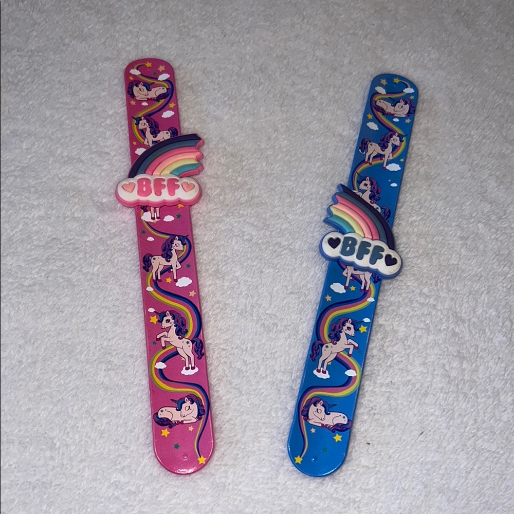 ✅ Unicorn BFF Slap Bracelets